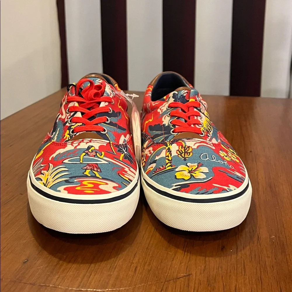 Polo Ralph Lauren Thorton III Shoes Sneakers Aloha Hawaii Surf new Mens Size 12